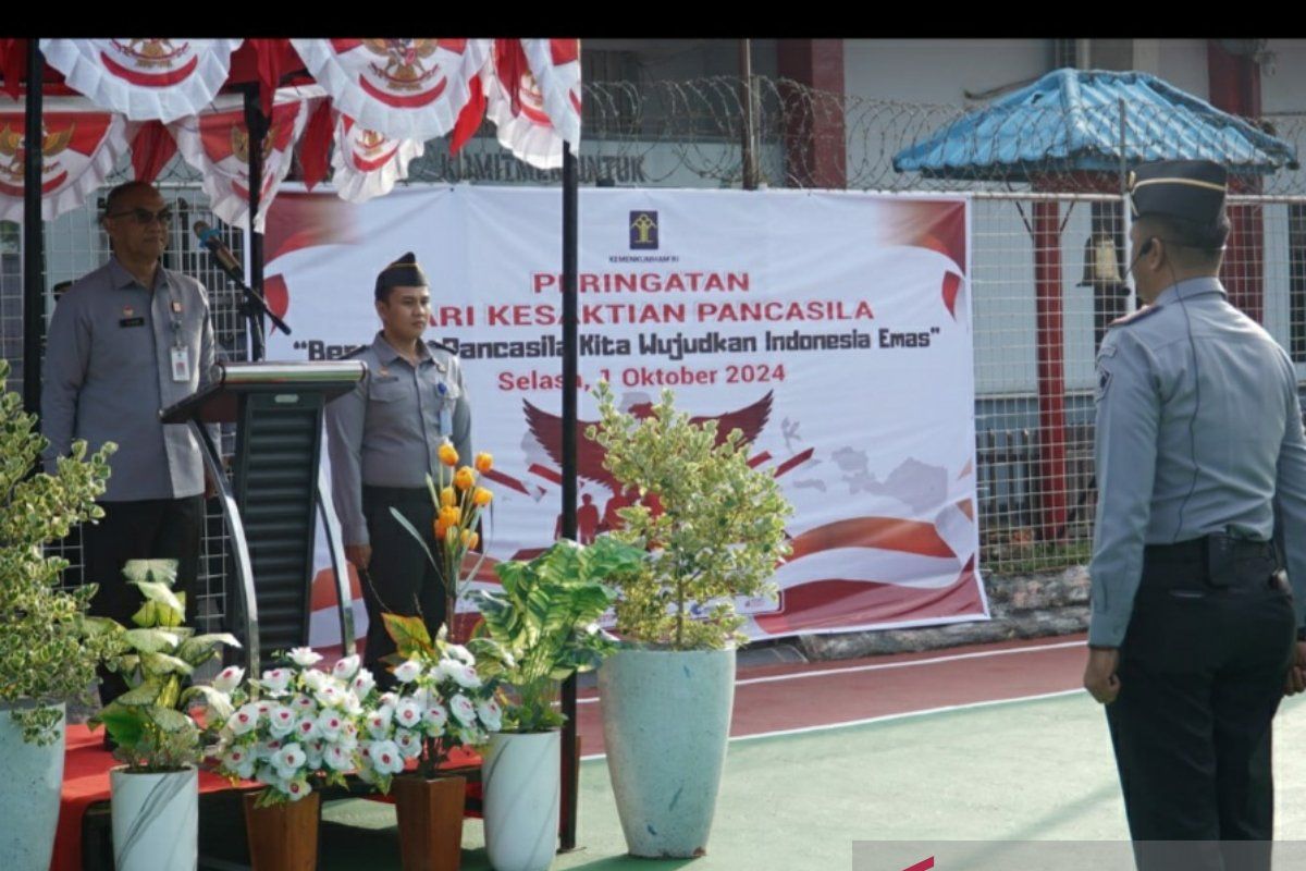 Kakanwil Kemenkumham Sumsel pimpin upacara Hari Kesaktian Pancasila