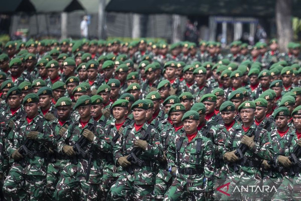 Peresmian Batalyon Infranteri penyangga daerah rawan