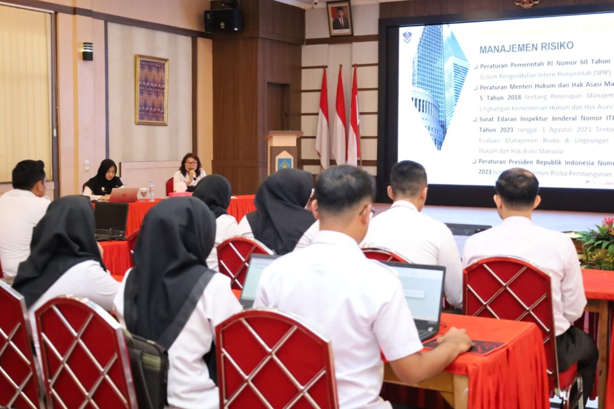 Workshop dan sosialisasi manajemen risiko pada satuan kerja di lingkungan Kanwil Kemenkumham Jambi