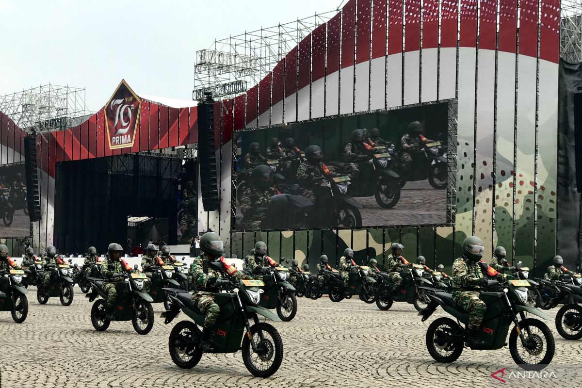 Geladi HUT Ke-79, TNI tampilkan desain panggung seperti Istana IKN