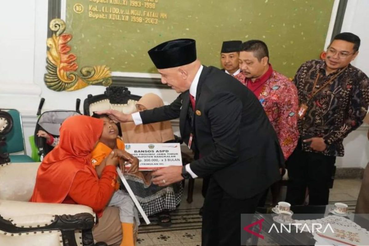 Pemprov Jatim bantu penyandang disabilitas di Kabupaten Bangkalan