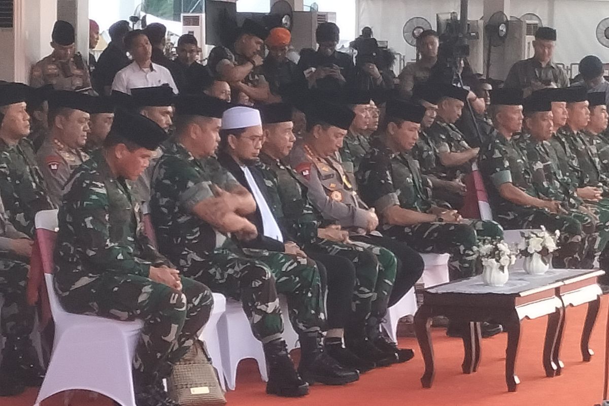 Panglima dan Kapolri adakan doa bersama jelang perayaan HUT ke-79 TNI