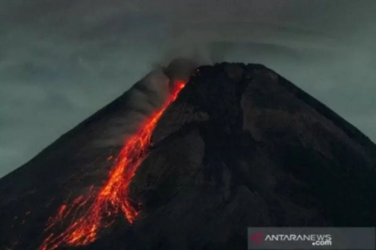 Merapi alami 21 kali guguran lava sejauh 1,5 km