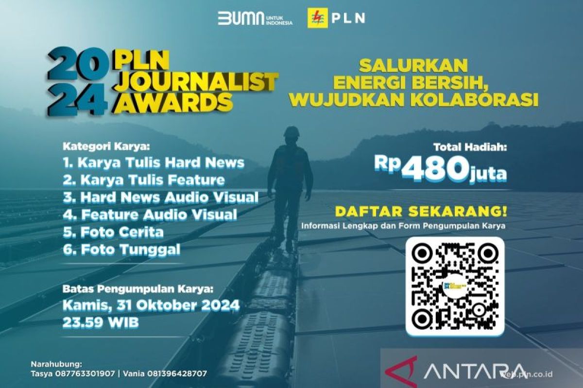 PLN Journalist Award 2024 tinggal sebulan, kirimkan karya jurnalistik terbaikmu