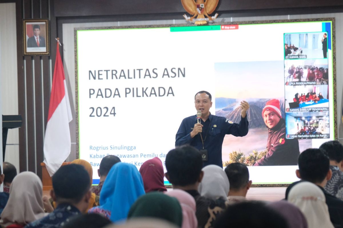 Kemenkumham Babel tegaskan ASN jaga netralitas dalam pilkada