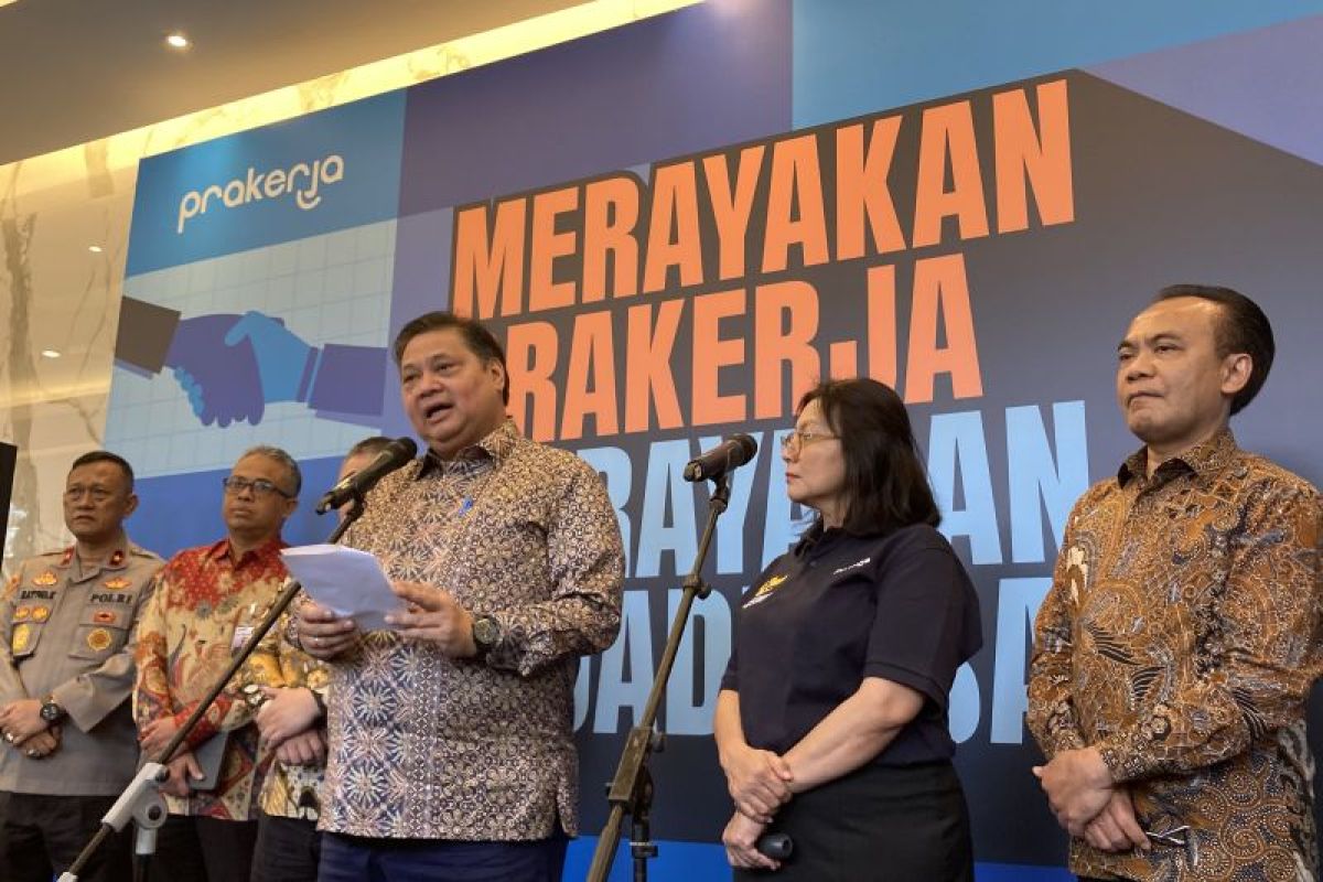 Airlangga: Program Prakerja jadi rujukan ketenagakerjaan negara lain