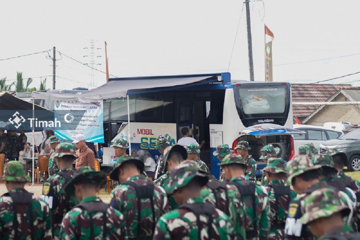 PT Timah-Korem 045 gelar layanan kesehatan gratis