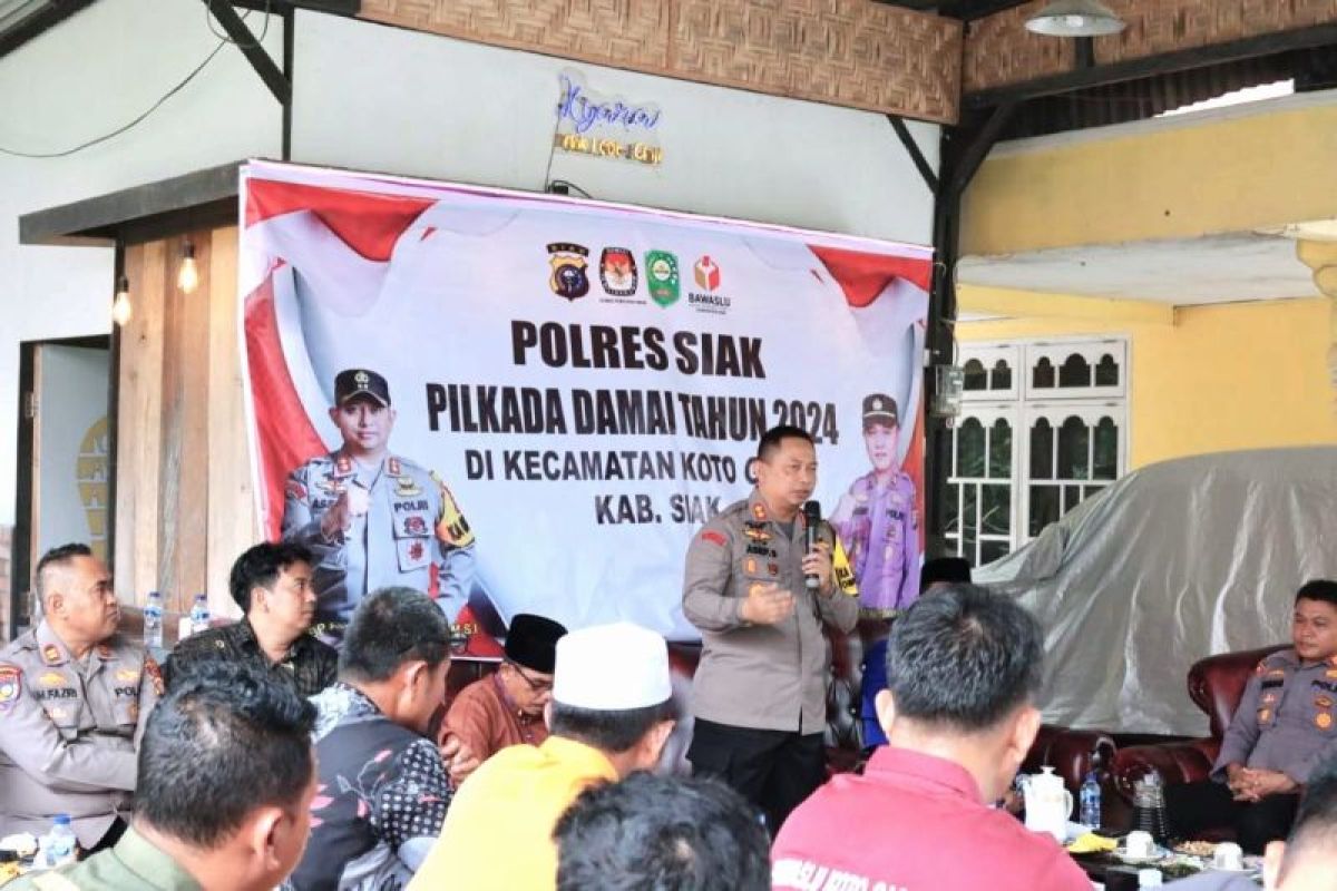 Jumat Curhat, Kapolres Siak kampanyekan pilkada damai