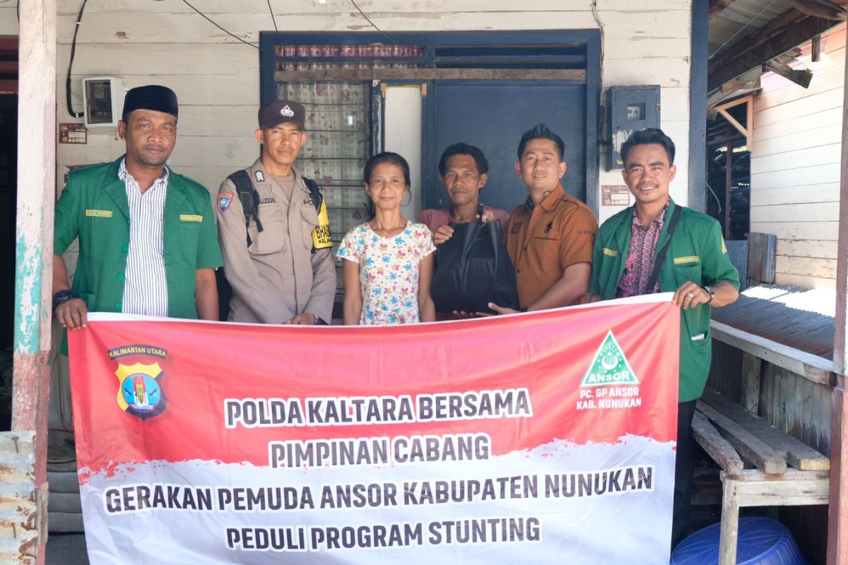 Polda Kaltara bersama GP Ansor mempercepat penurunan kasus stunting