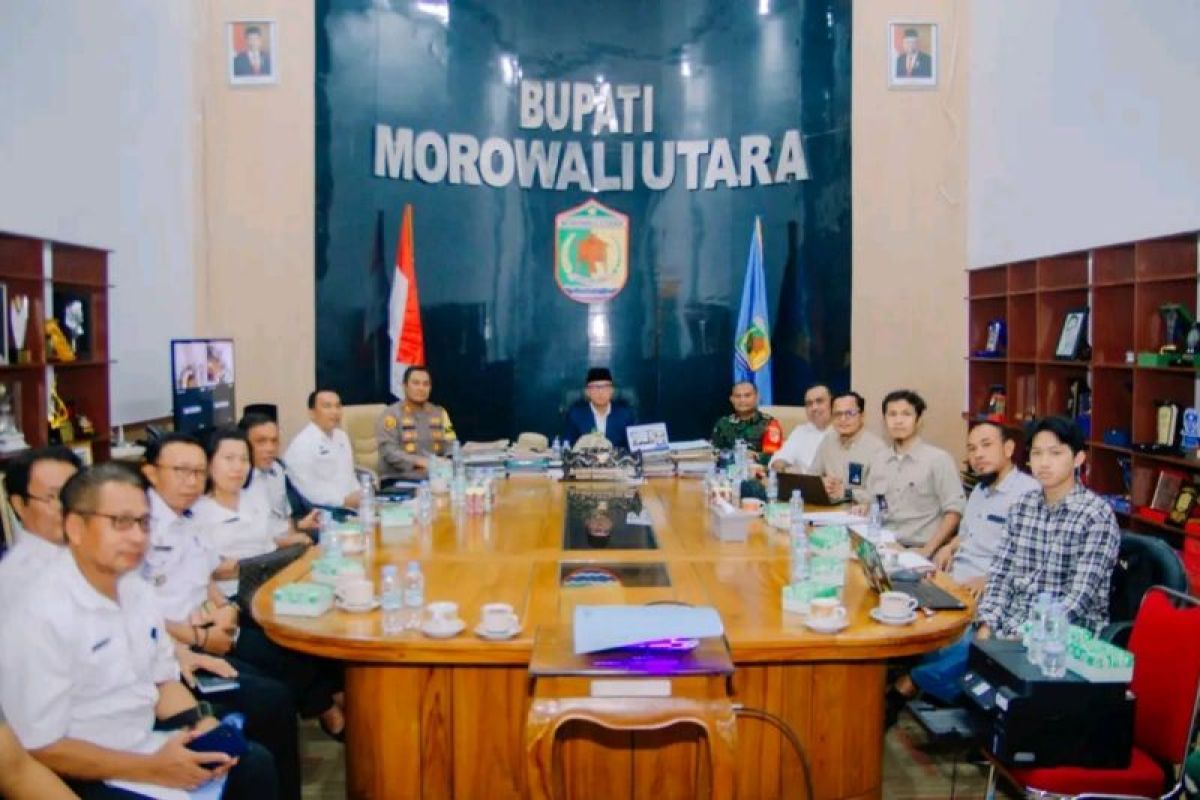 Bupati Morut pimpin rapat koordinasi percepatan pembangunan jaringan listrik Kolonodale-Tentena