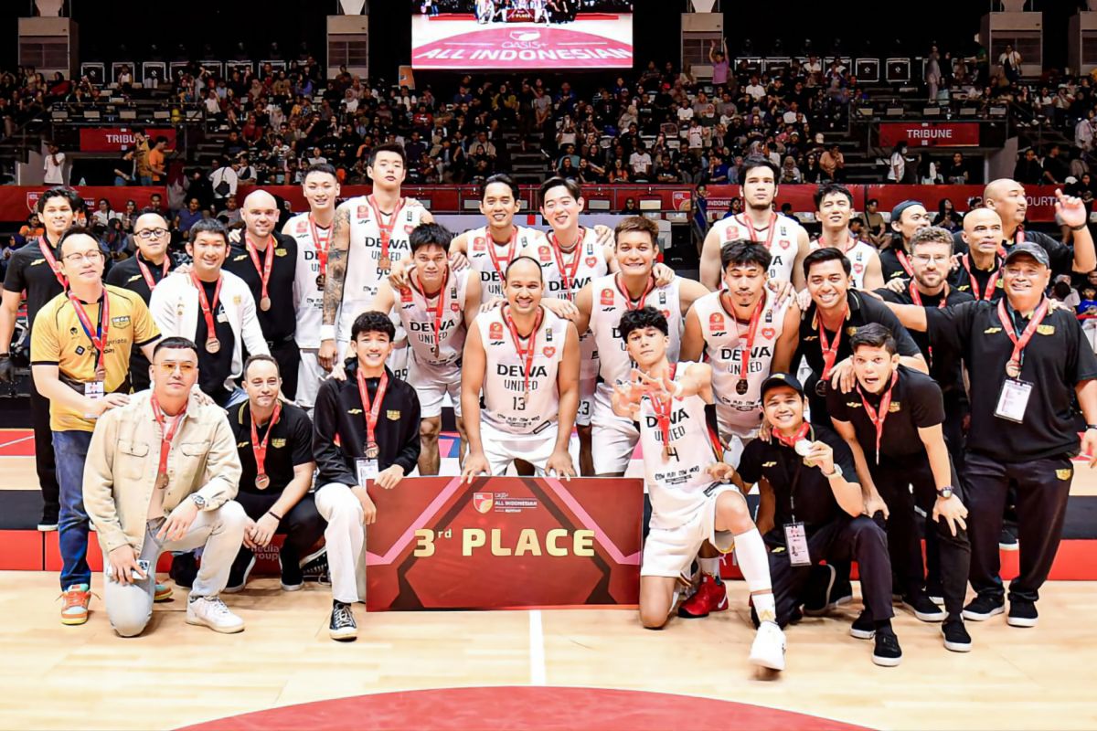 Dewa United raih posisi ketiga IBL All Indonesian 2024