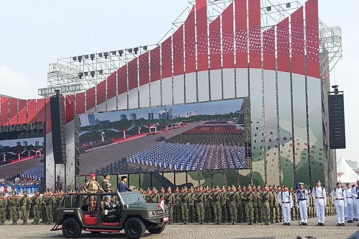 HUT TNI, 100 ribu prajurit dilibatkan pada puncak acara di Monas