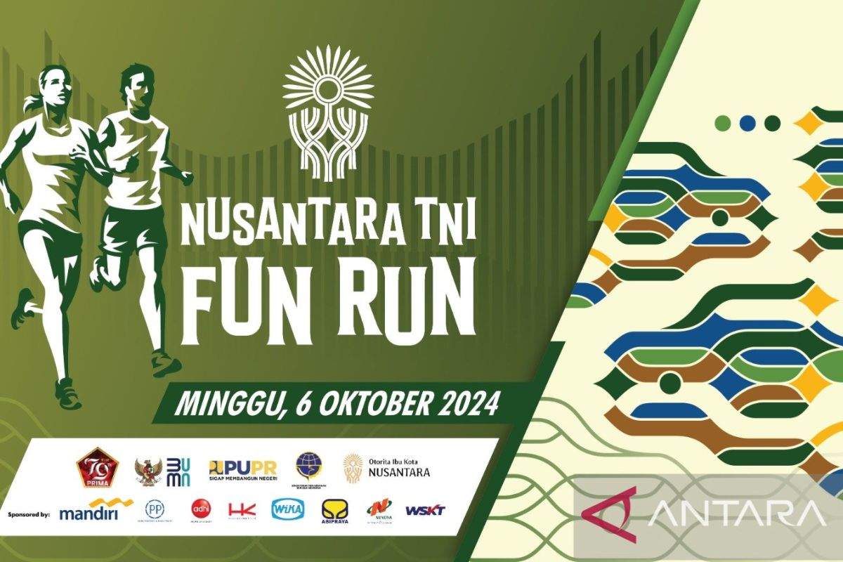 Ribuan peserta ramaikan  Nusantara TNI Fun Run di Kota Nusantara