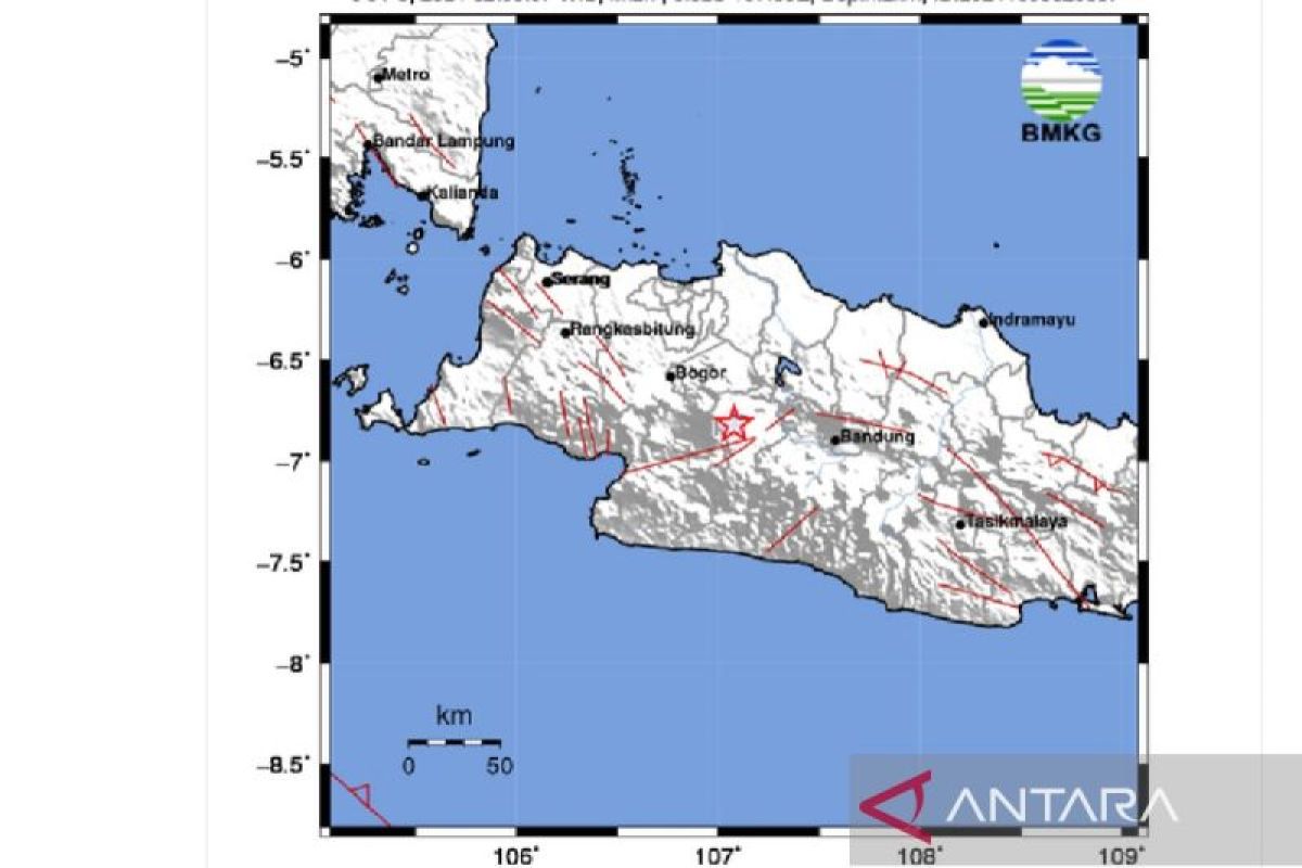 BMKG: Gempa dangkal guncang Cianjur berpusat di darat