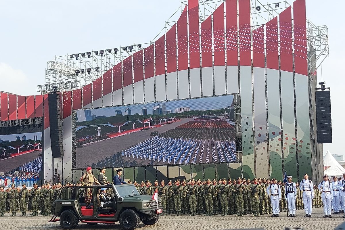 TNI peringati HUT Ke-79 terpusat di Monas, 100.000 prajurit dilibatkan