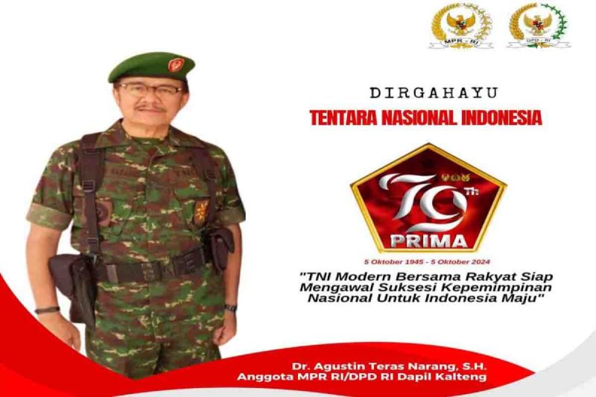 TNI harus semakin tangguh dan punya kemampuan pertahanan siber, kata Teras Narang