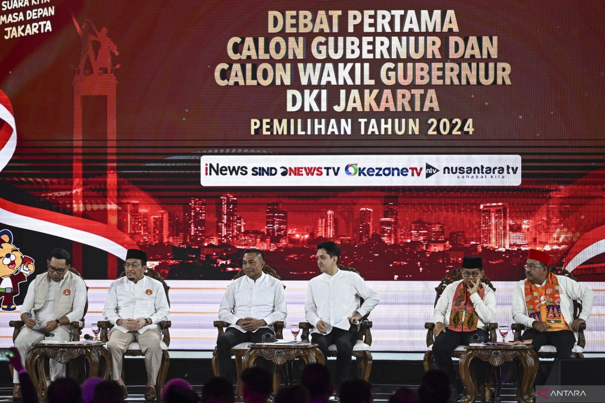 Visi-misi Cagub-Cawagub DKI Jakarta yang dipaparkan di arena debat