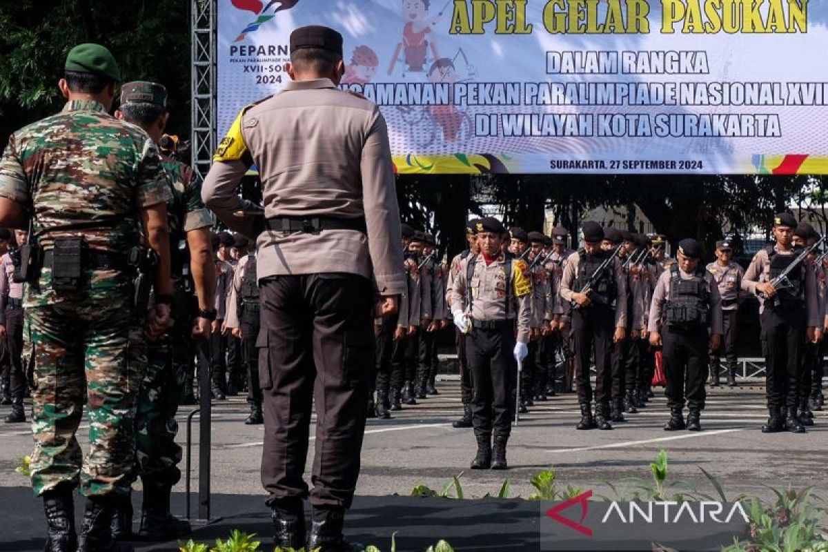 Ratusan personel polisi amankan gelaran Peparnas Solo