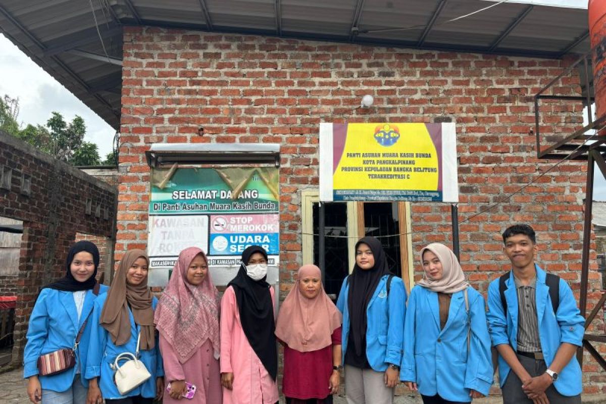 Mahasiswa UBB ke panti asuhan bahas peran pengasuh dalam meningkatkan kesejahteraan dan pengembangan ekonomi anak