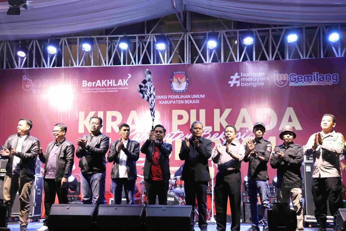 KPU Kabupaten Bekasi gelar Kirab Pilkada 2024 sebagai upaya sosialisasi