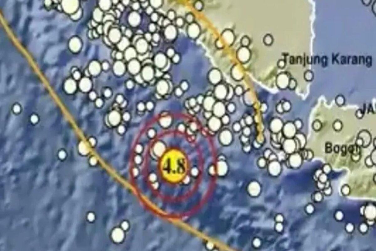 Gempa bumi 4,8 magnitudo guncang Pesisir Barat Lampung