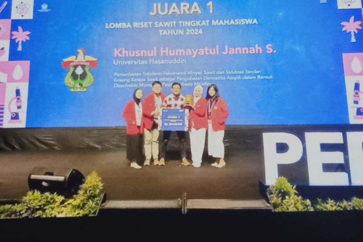 Mahasiswa Unhas juara 1 lomba riset sawit Kementerian Keuangan