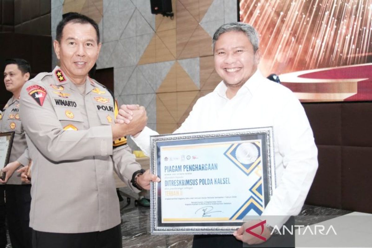 Polda Kalsel terima 26 penghargaan pengelolaan keuangan terbaik 2024