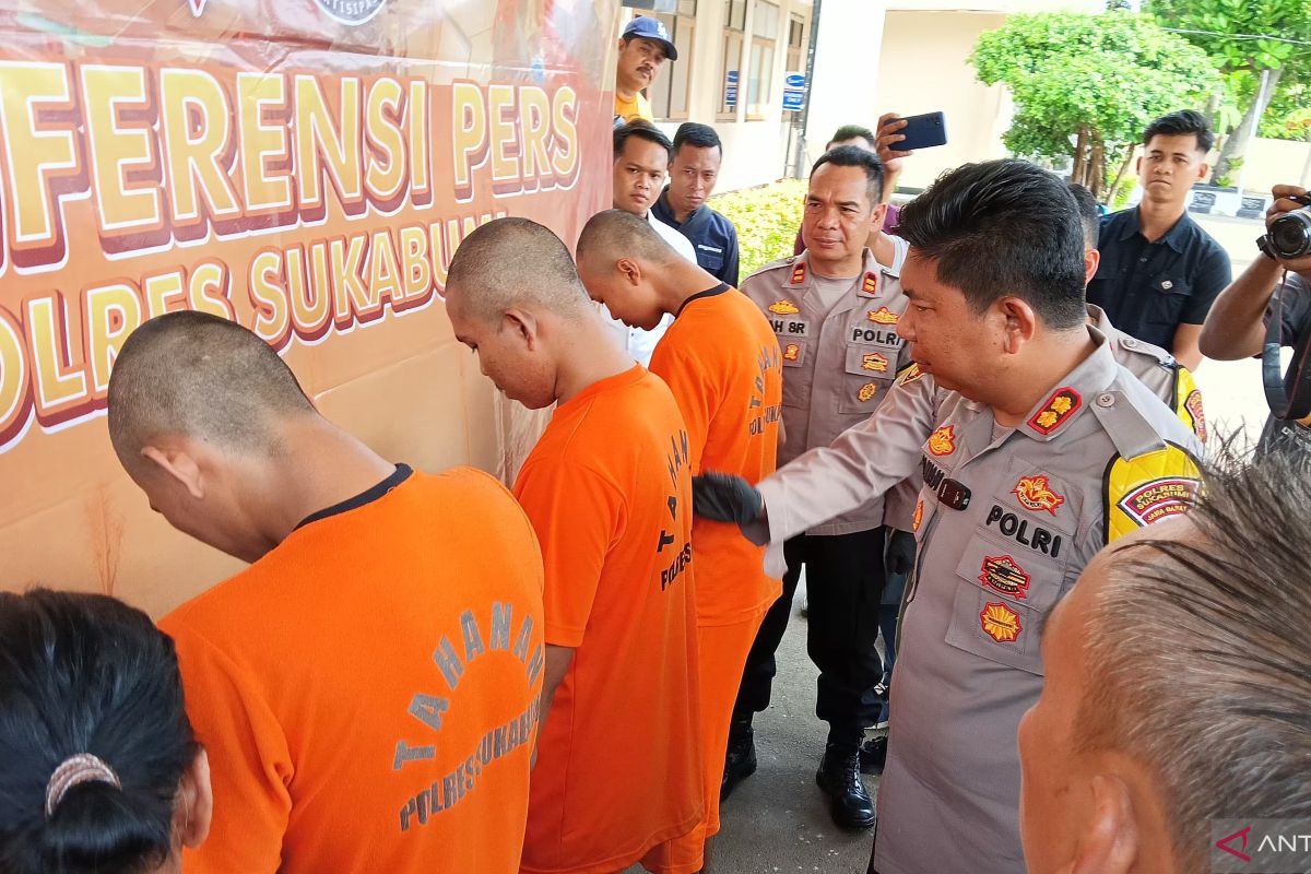 Polres Sukabumi tangkap tiga pemuda dan IRT terlibat kasus pembunuhan