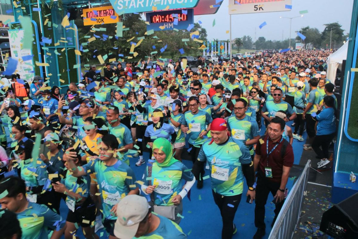 Event Electric Run 2024 bebas emisi dengan listrik dari genset hidrogen