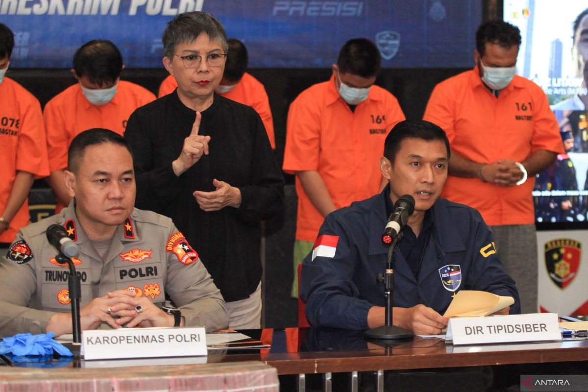 Polri blokir aset Rp36,8 miliar jaringan judi daring internasional