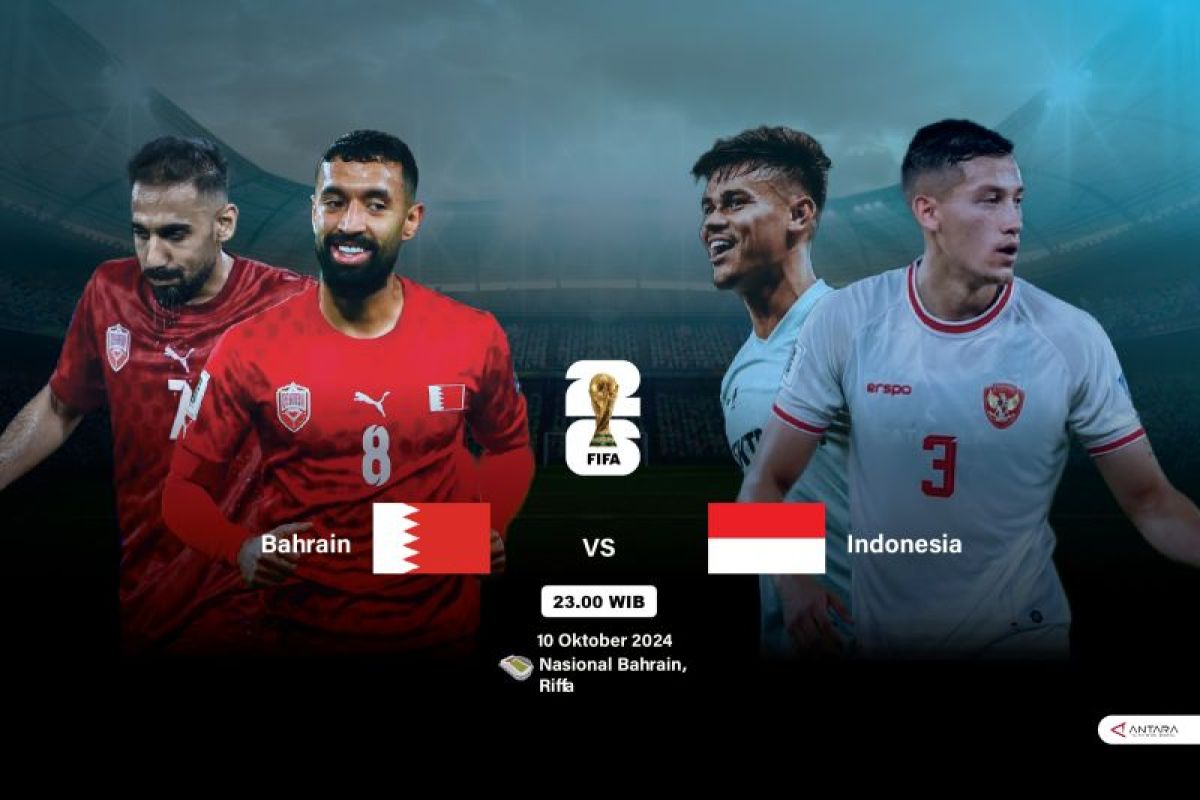 Catatan head to head Indonesia vs Bahrain