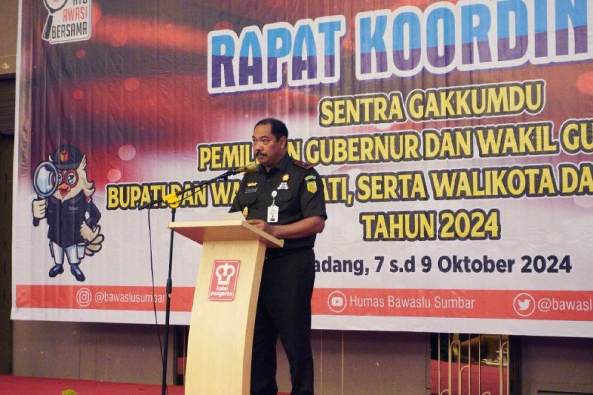 Wakajati Sumbar tekankan integritas Tim Gakkumdu saat kawal Pilkada