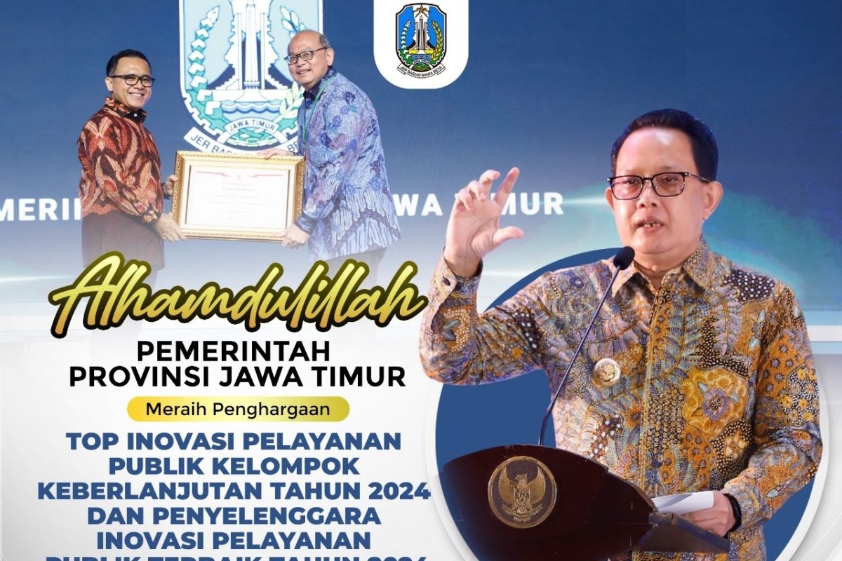 Pemprov Jatim dapat dua penghargaan dari Kemenpan RB