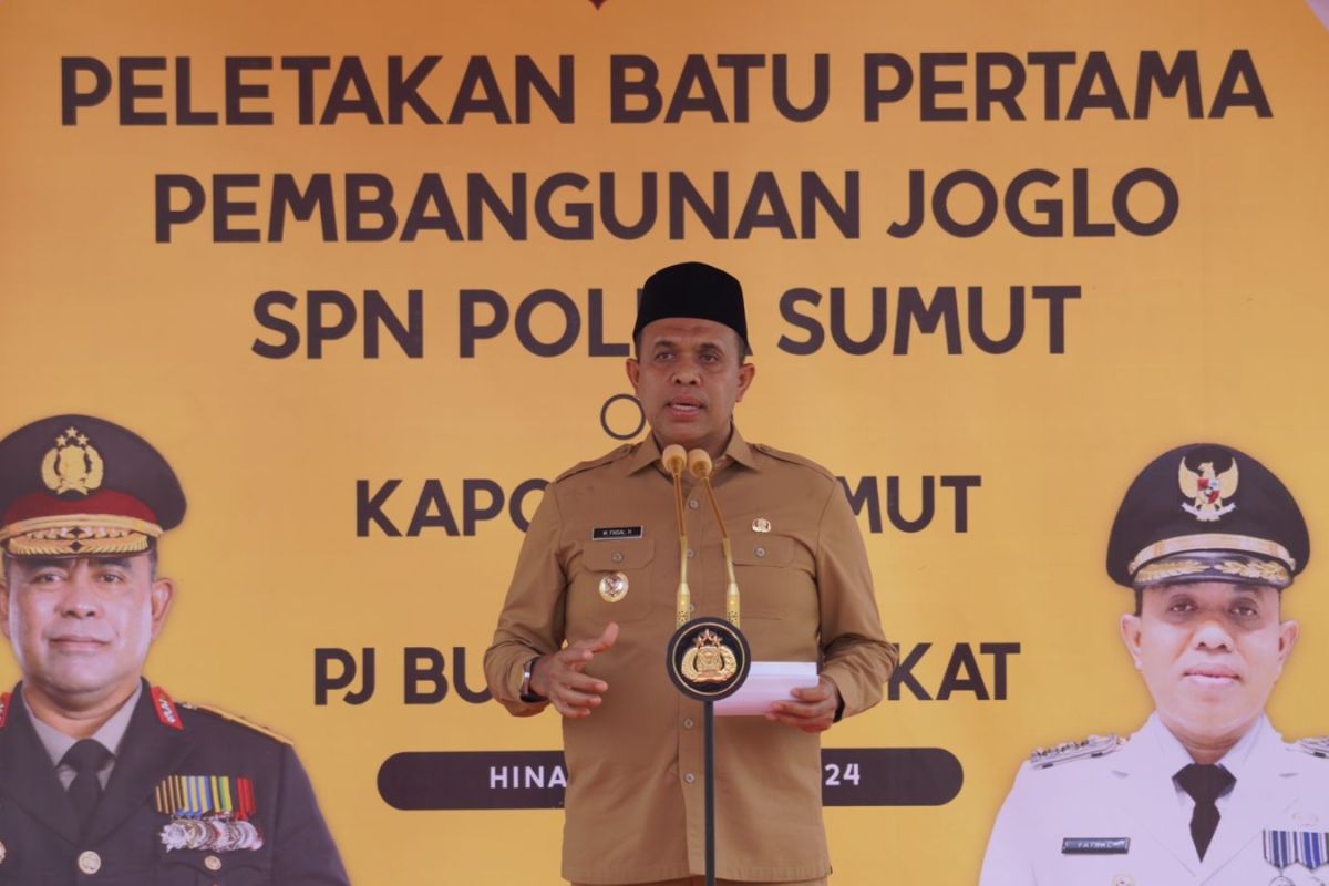 Pj Bupati sambut   kunjungan Kapoldasu ke SPN Hinai Langkat