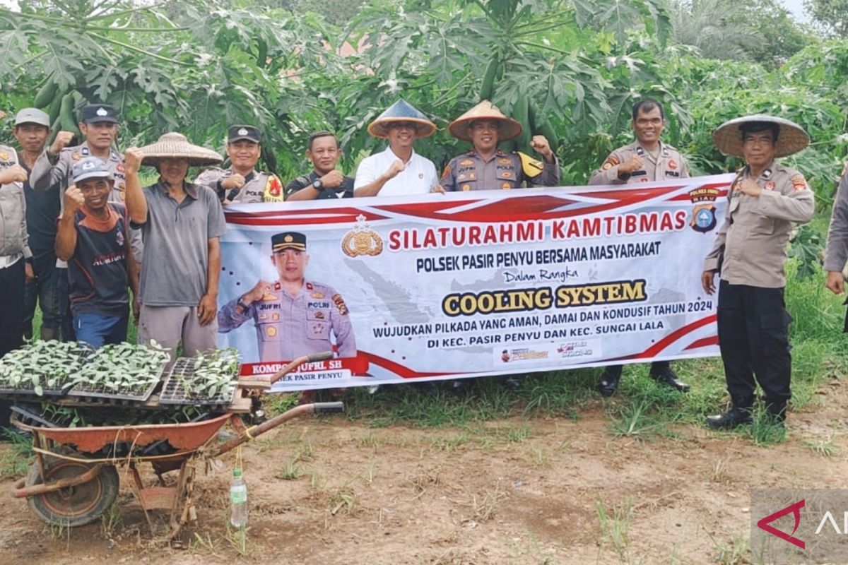 Polisi dan petani di Inhu sepakat jalankan pilkada lancar dan damai