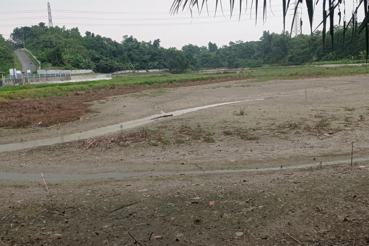 Bendungan Cijoro kembali kering, musim tanam petani Lebak terancam tertunda