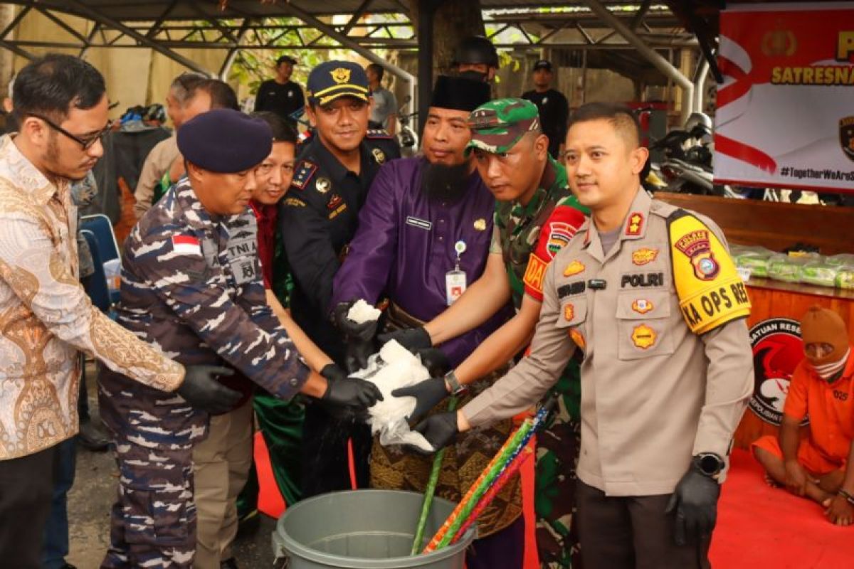 Bea Cukai Bengkalis Ikut Pengungkapan Kasus Narkotika dan Pemusnahan Narkoba Polres Bengkalis