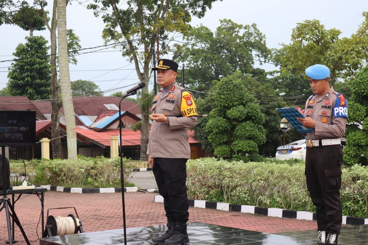 Kapolres Rohil soroti masalah banjir hingga hoaks jelang pilkada