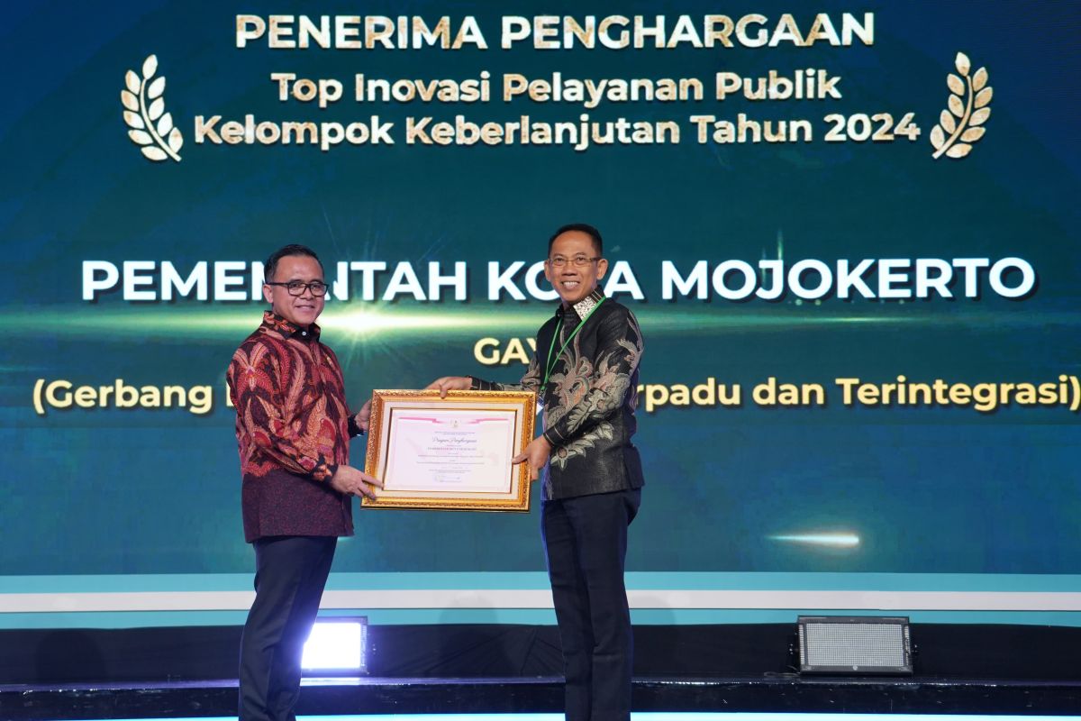 Pemkot Mojokerto peroleh penghargaan top inovasi Kemenpan RB