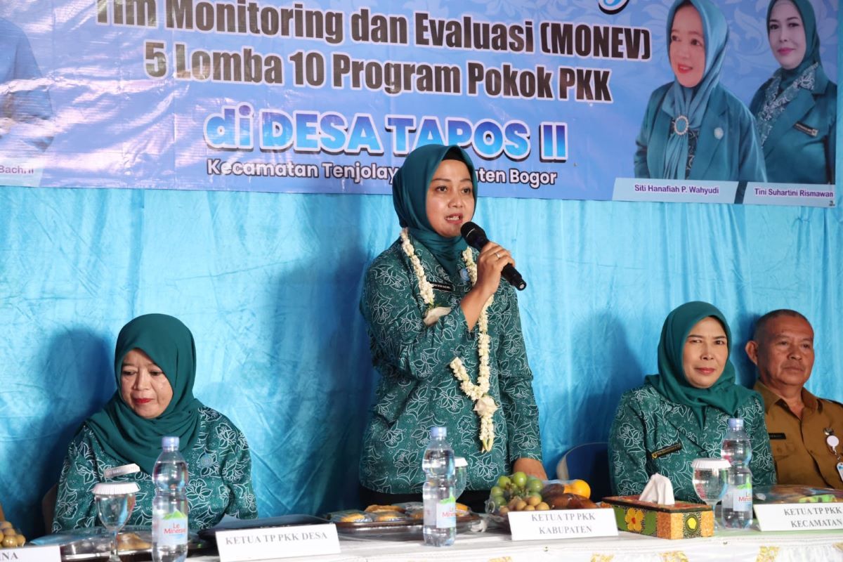 TP-PKK Kabupaten Bogor monitoring dan evaluasi 10 Pokok Program TP PKK