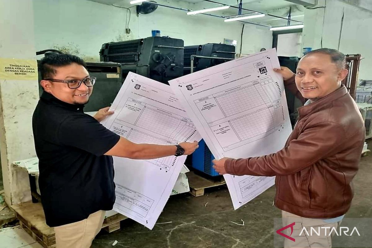 KPU Provinsi Gorontalo pantau pencetakan formulir Pilkada 2024