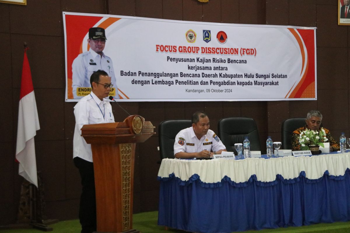 BPBD HSS dan LPPM ULM kerjasama FGD susun kajian resiko bencana