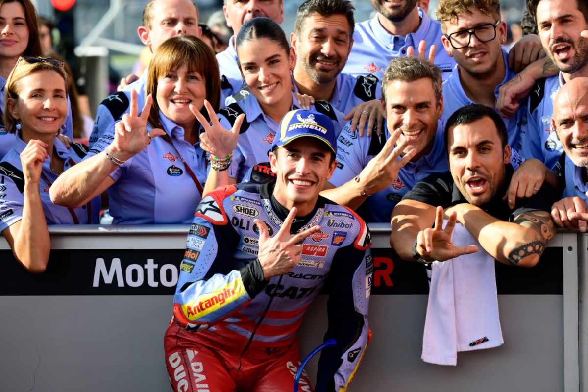 Marquez tatap MotoGP Australia usai raih double podium di Jepang