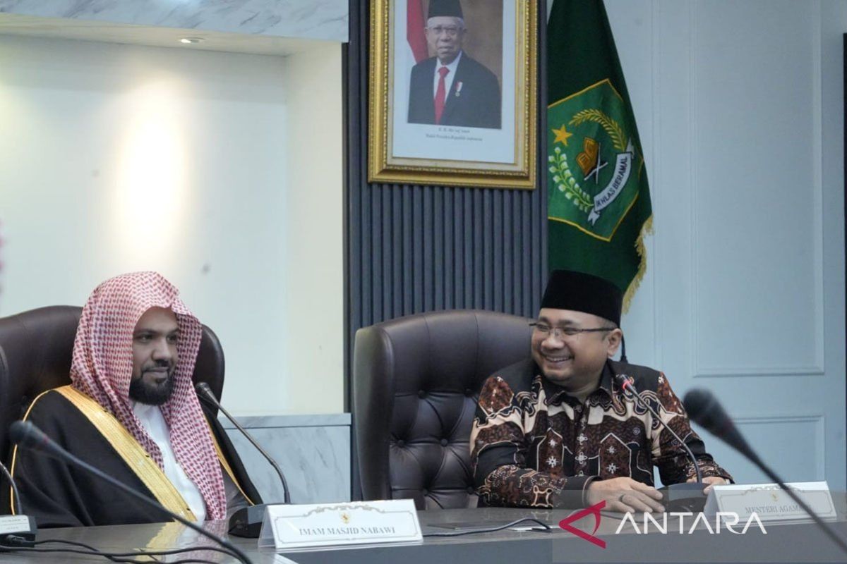 Menag sebut kedatangan Imam Besar Masjid Nabawi pererat hubungan dua negara