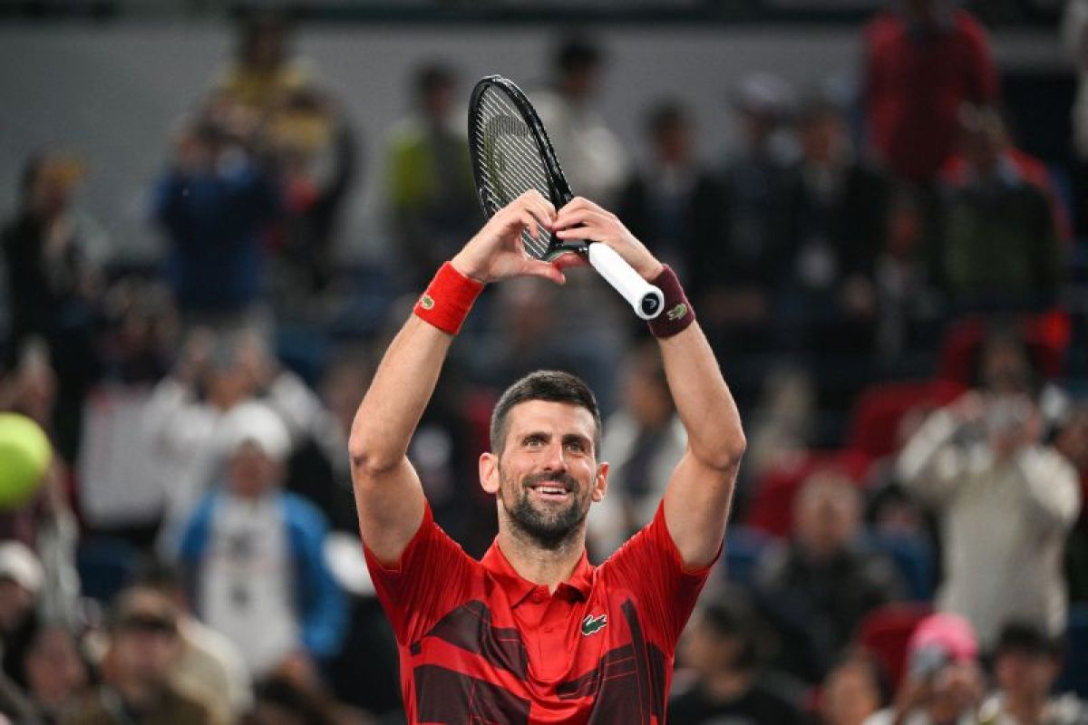 Novak Djokovic capai perempat final Shanghai Masters untuk ke-10 kali