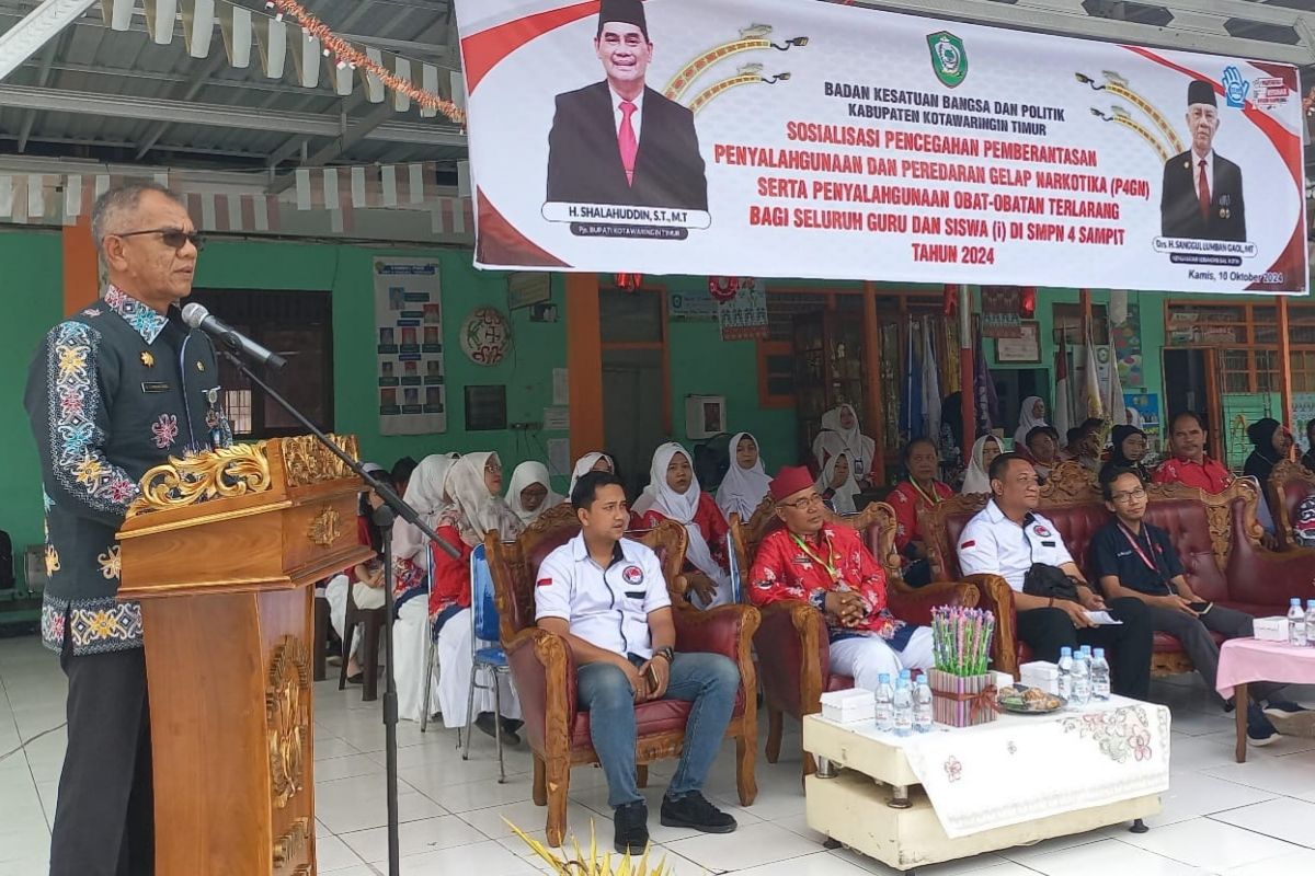 Pelajar SMP Kotim jadi sasaran upaya pencegahan narkoba