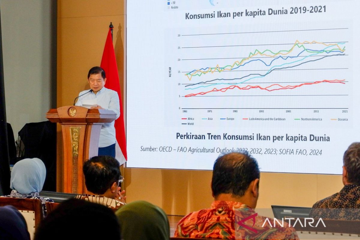 Menteri PPN sebut ada korelasi antara tingkat PDB dan konsumsi ikan