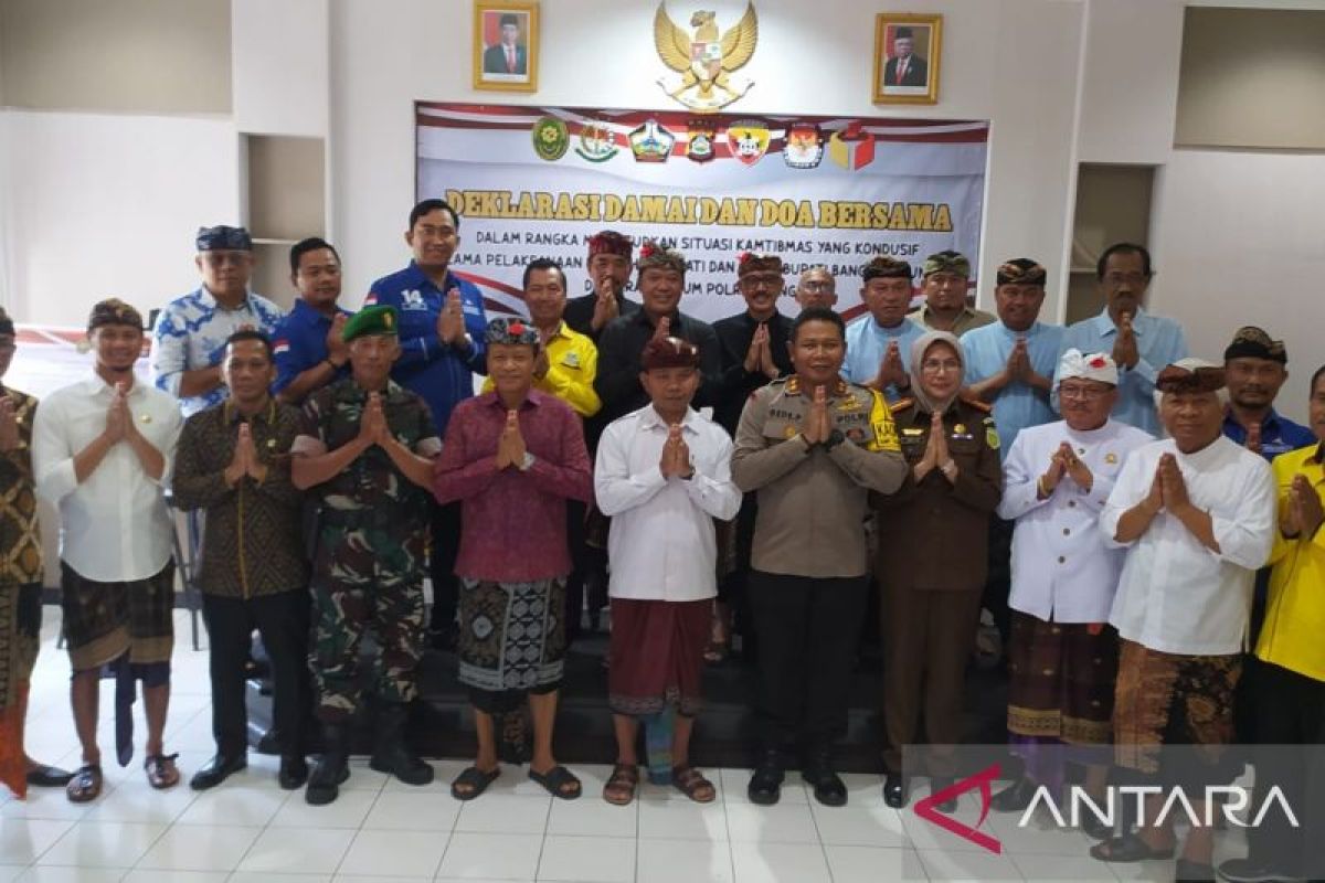 Pjs Bupati Bangli hadiri deklarasi pilkada damai dan aman