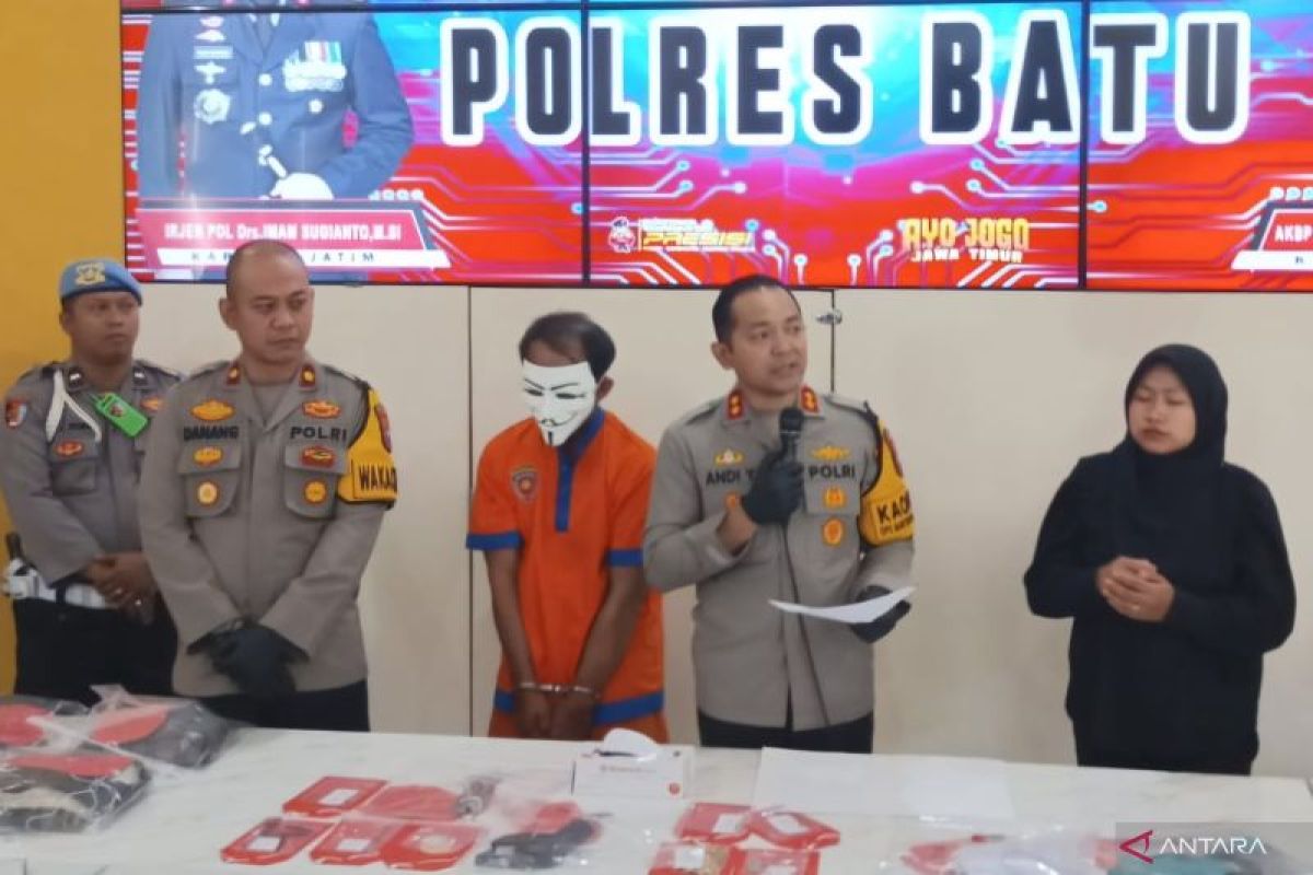 Polres Batu tangkap tersangka penembakan di Kelurahan Temas