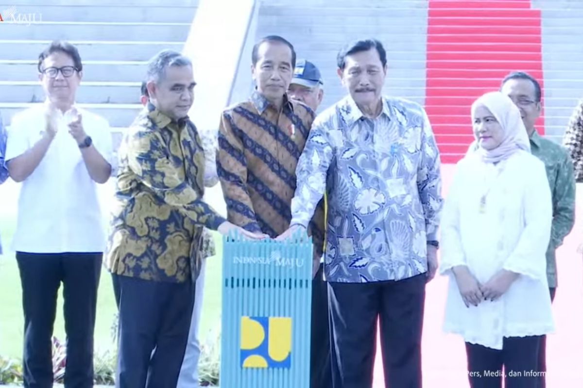 Presiden Jokowi resmikan Istana Negara IKN